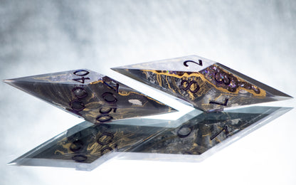 Arcane Ore - Sharp 7 Piece Handmade Resin Dice