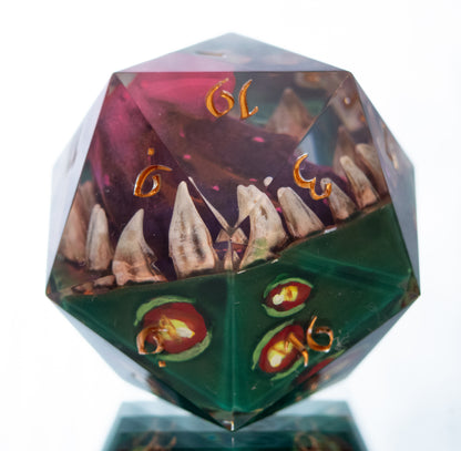 The Green Mimic - Handmade Chonk D20