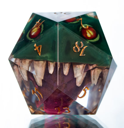 The Green Mimic - Handmade Chonk D20