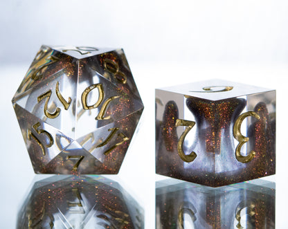 Surge of Magic - Alt 7 Piece Handmade Resin Dice