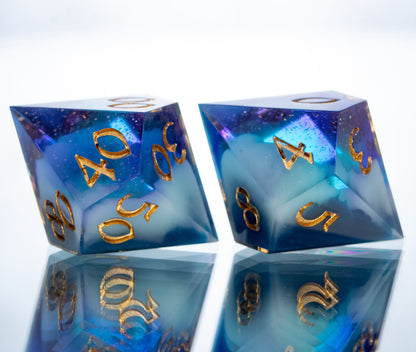 Appeal this Warning - Alt 7 Piece Handmade Resin Dice