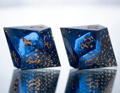 City Lights - 7 Piece Handmade Resin Dice