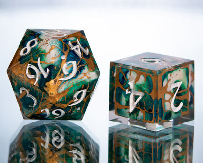 Wild Magic - 7 Piece Handmade Resin Dice