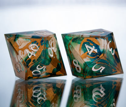 Wild Magic - 7 Piece Handmade Resin Dice