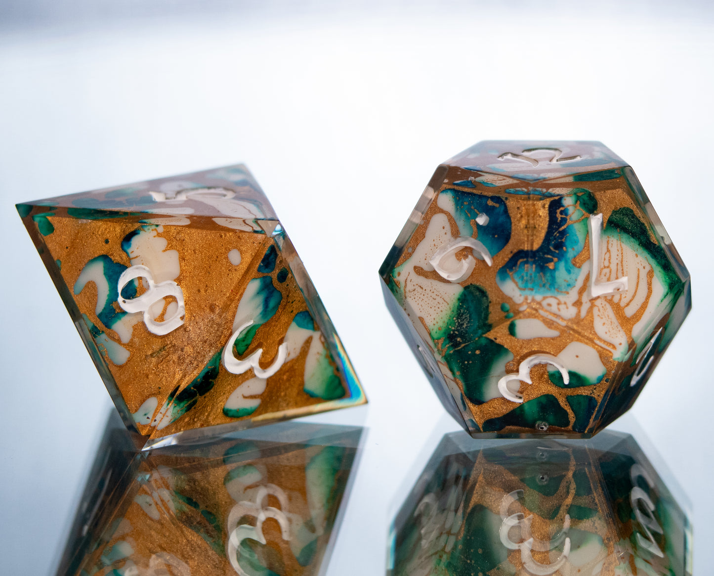 Wild Magic - 7 Piece Handmade Resin Dice