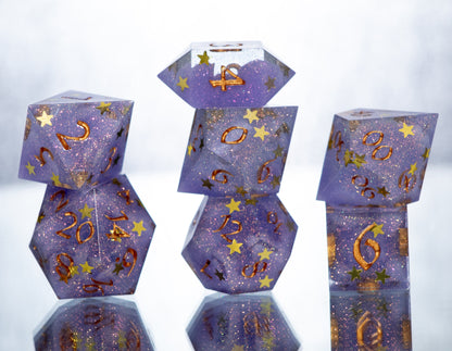 Make Believe - 7 Piece Handmade Resin Dice