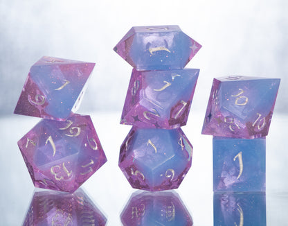 Faerie Dust - 7 Piece Handmade Resin Dice