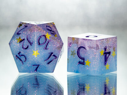 Pixie Magic - 7 Piece Handmade Resin Dice