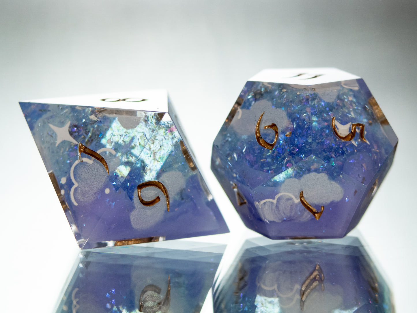 Dreamscape - 7 Piece Handmade Resin Dice