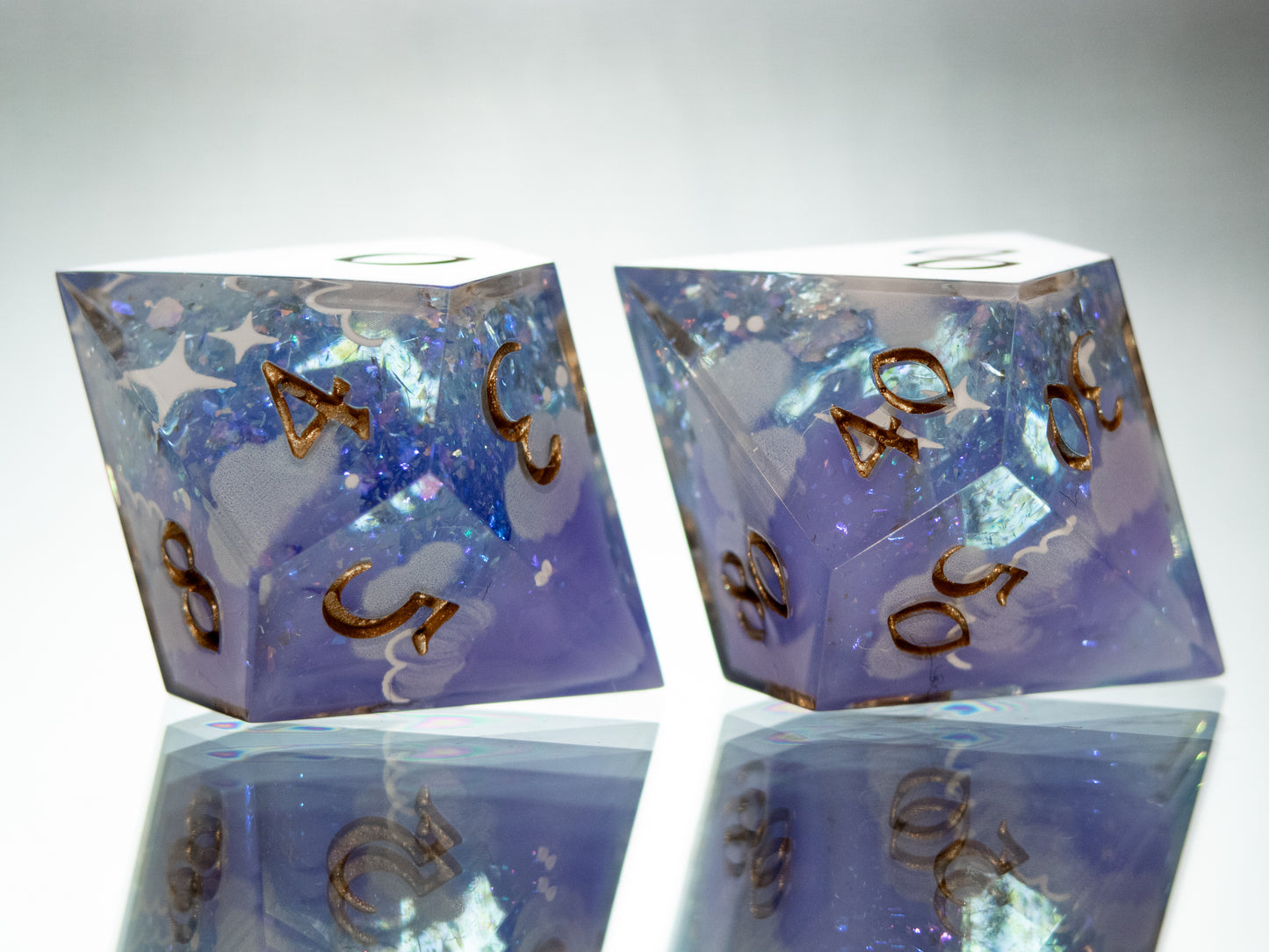 Dreamscape - 7 Piece Handmade Resin Dice