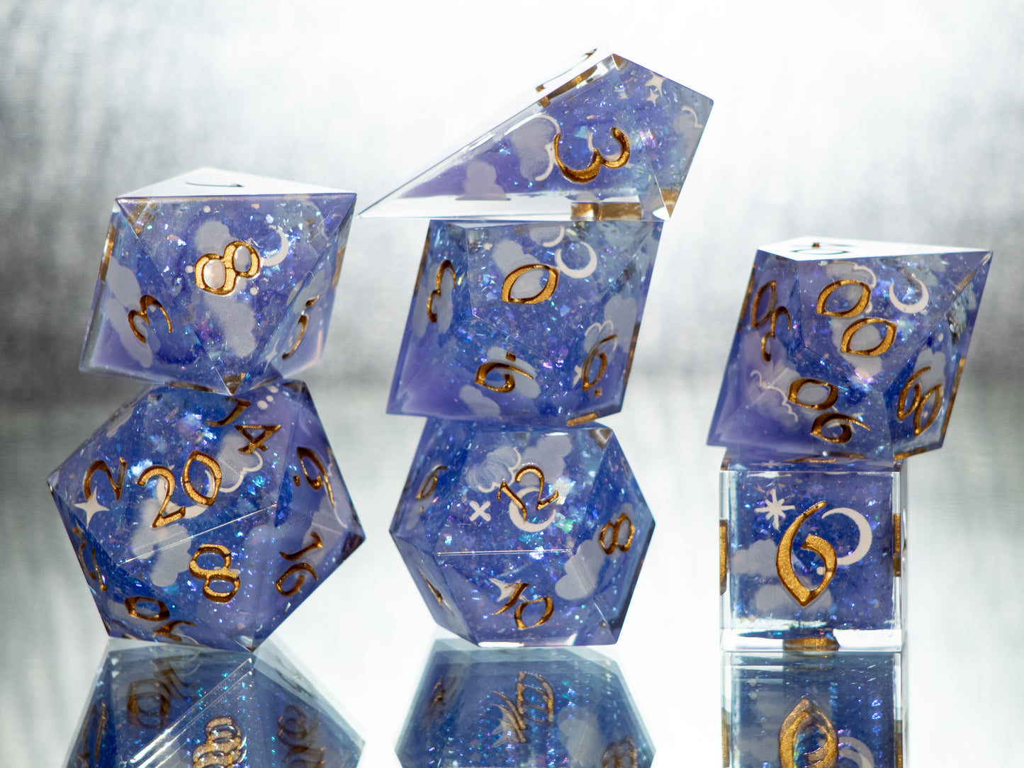 Dreamscape - Alt 7 Piece Handmade Resin Dice