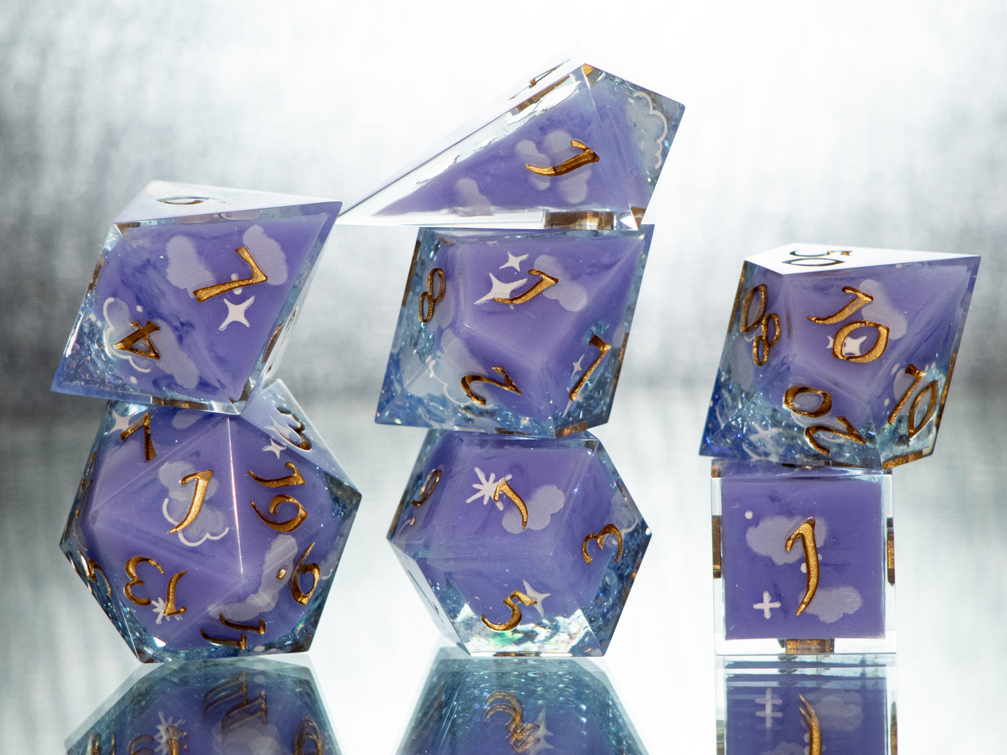 Dreamscape - Alt 7 Piece Handmade Resin Dice