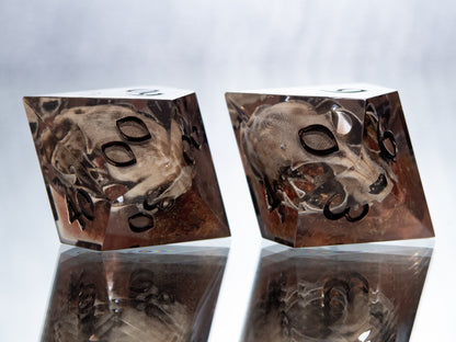 Quicksand - 7 Piece Handmade Resin Dice