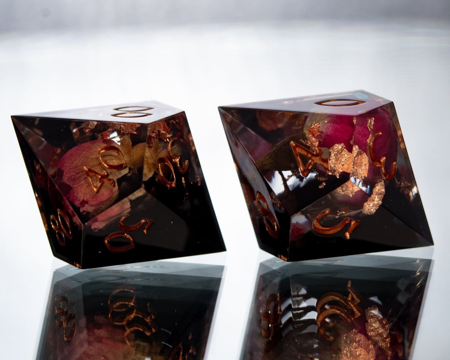 Passion - 7 Piece Handmade Resin Dice