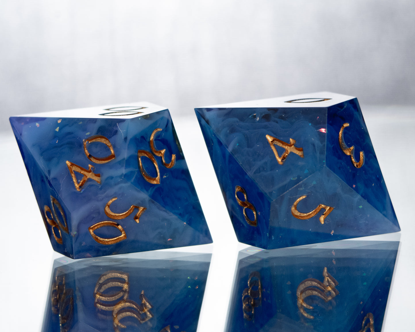 Starry Night - Alt 7 Piece Handmade Resin Dice