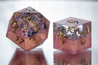 First Love- Alt 7 Piece Handmade Resin Dice