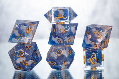 Dreamscape - 7 Piece Handmade Resin Dice