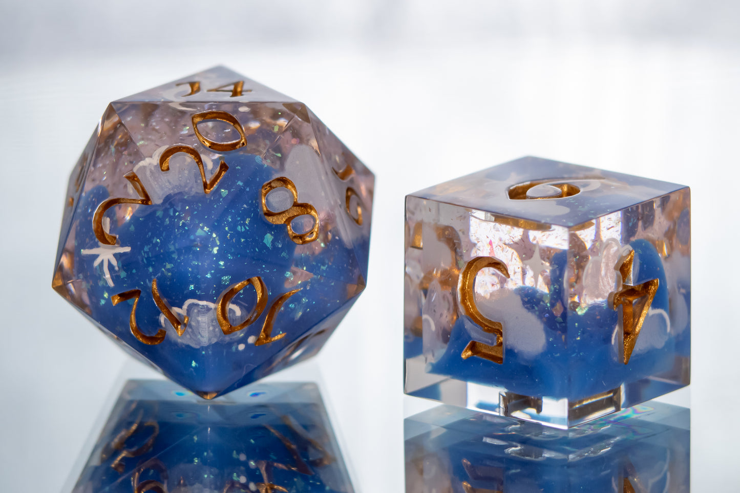 Dreamscape - 7 Piece Handmade Resin Dice