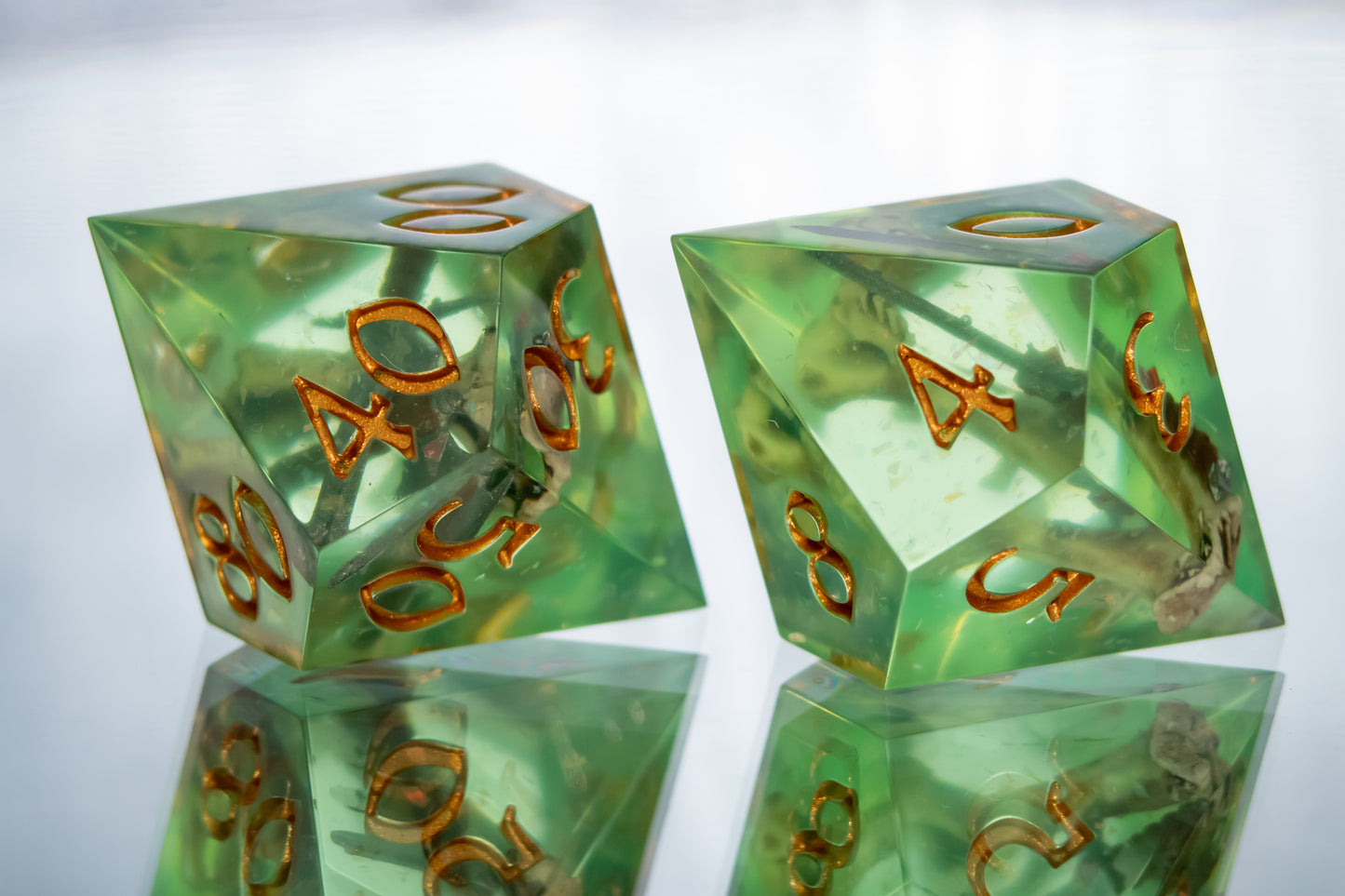 Gelatinous Fate - Alt 7 Piece Handmade Resin Dice