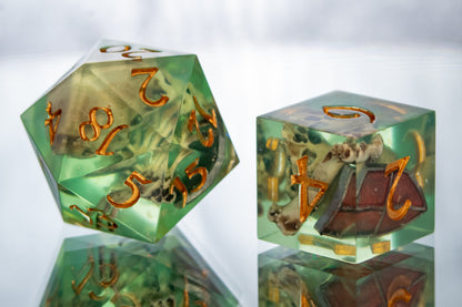 Gelatinous Fate - Alt 7 Piece Handmade Resin Dice