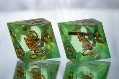 Gelatinous Fate - Alt 7 Piece Handmade Resin Dice