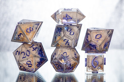 Arcane Clouds - 7 Piece Handmade Resin Dice