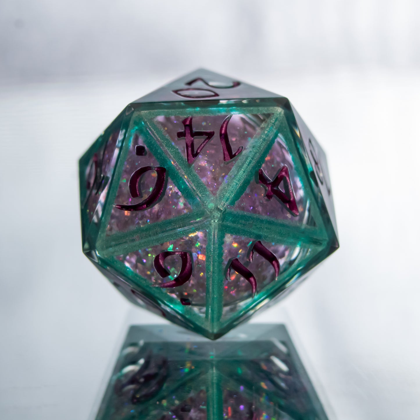 Teal Framed Liquid Core - Single Liquid Core D20