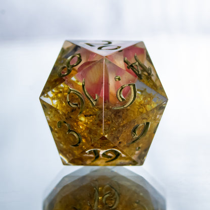 Rosy Moth - Single Handmade D20