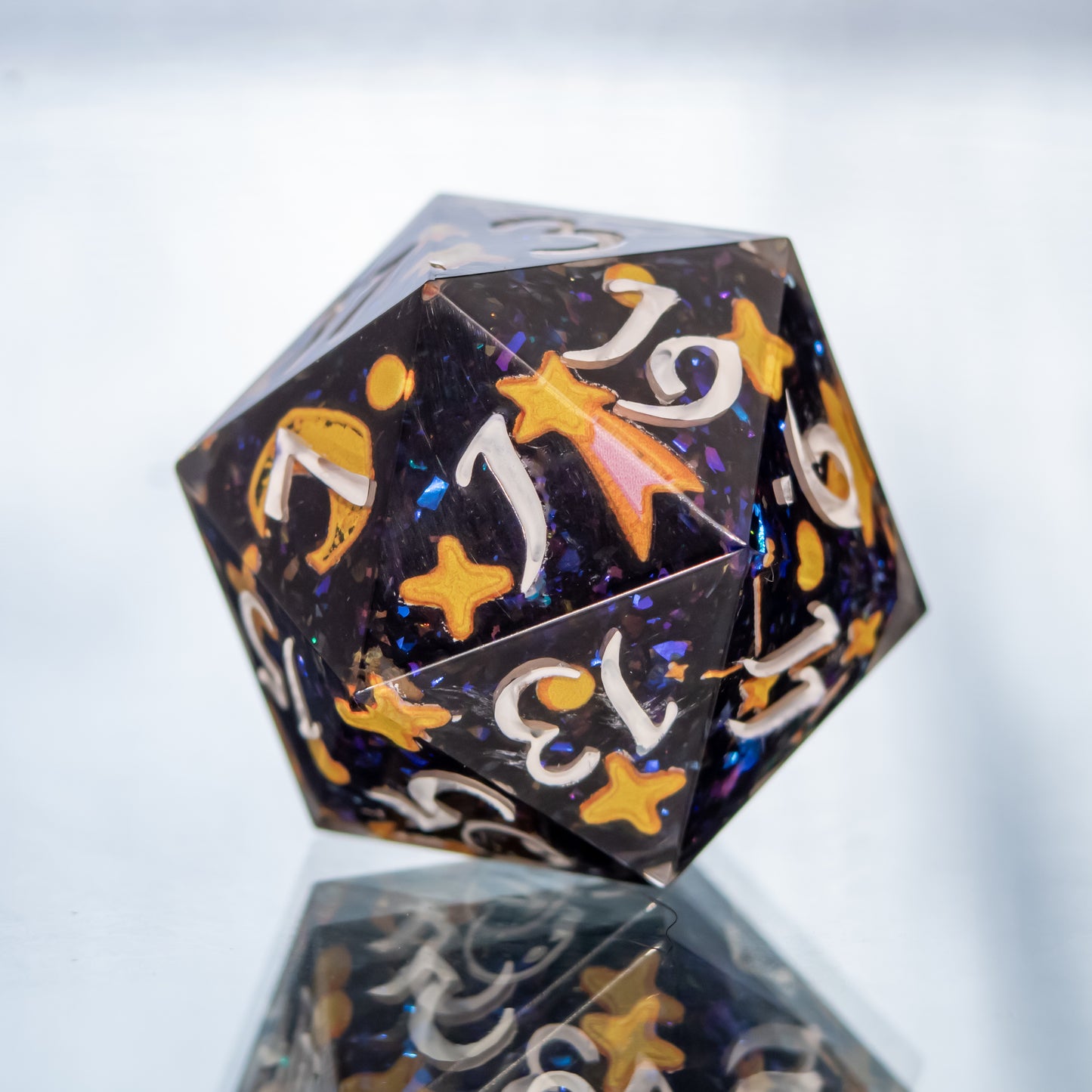 Space Cat-det - Single Handmade D20