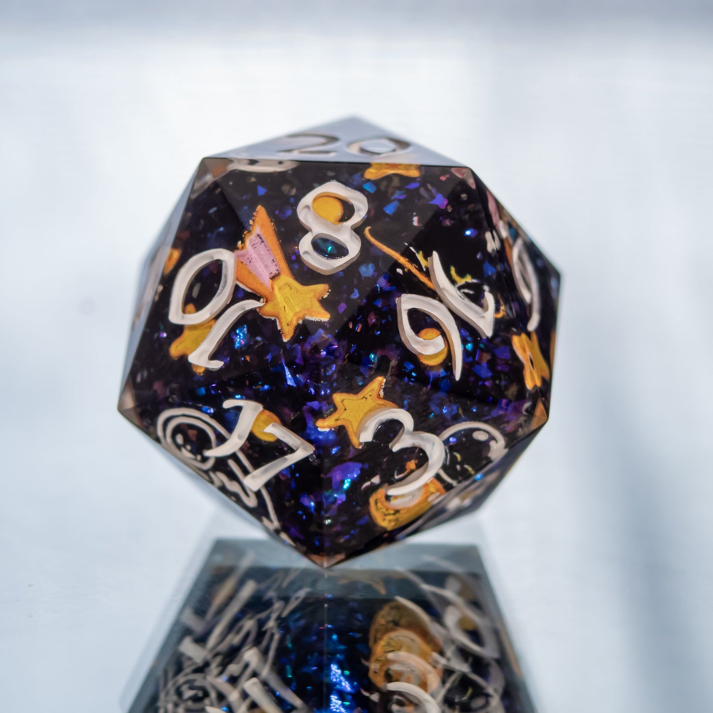 Space Cat-det - Single Handmade D20