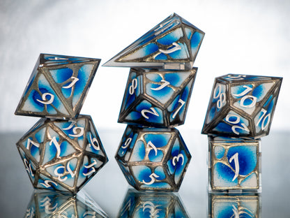 Synapses - Alt 7 Piece Handmade Resin Dice