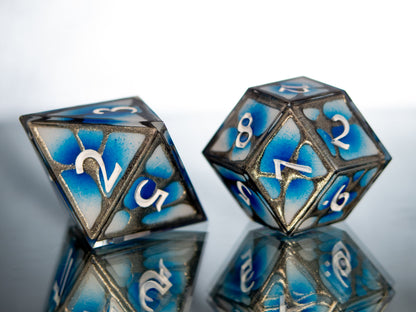 Synapses - Alt 7 Piece Handmade Resin Dice