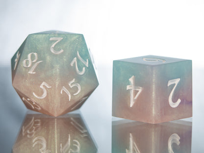 Transcendence - 7 Piece Handmade Resin Dice