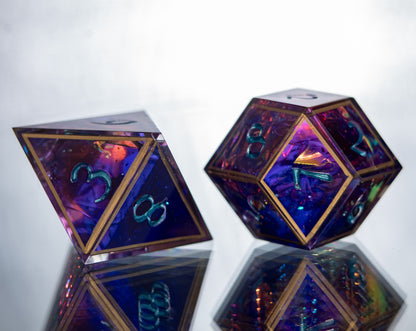 Arcane Focus - Alt 7 Piece Handmade Resin Dice