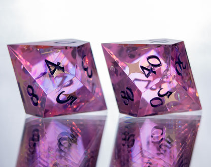 The Power of Love - 7 Piece Handmade Resin Dice