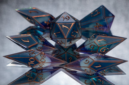 Pure Magic - Sharp 7 Piece Handmade Resin Dice