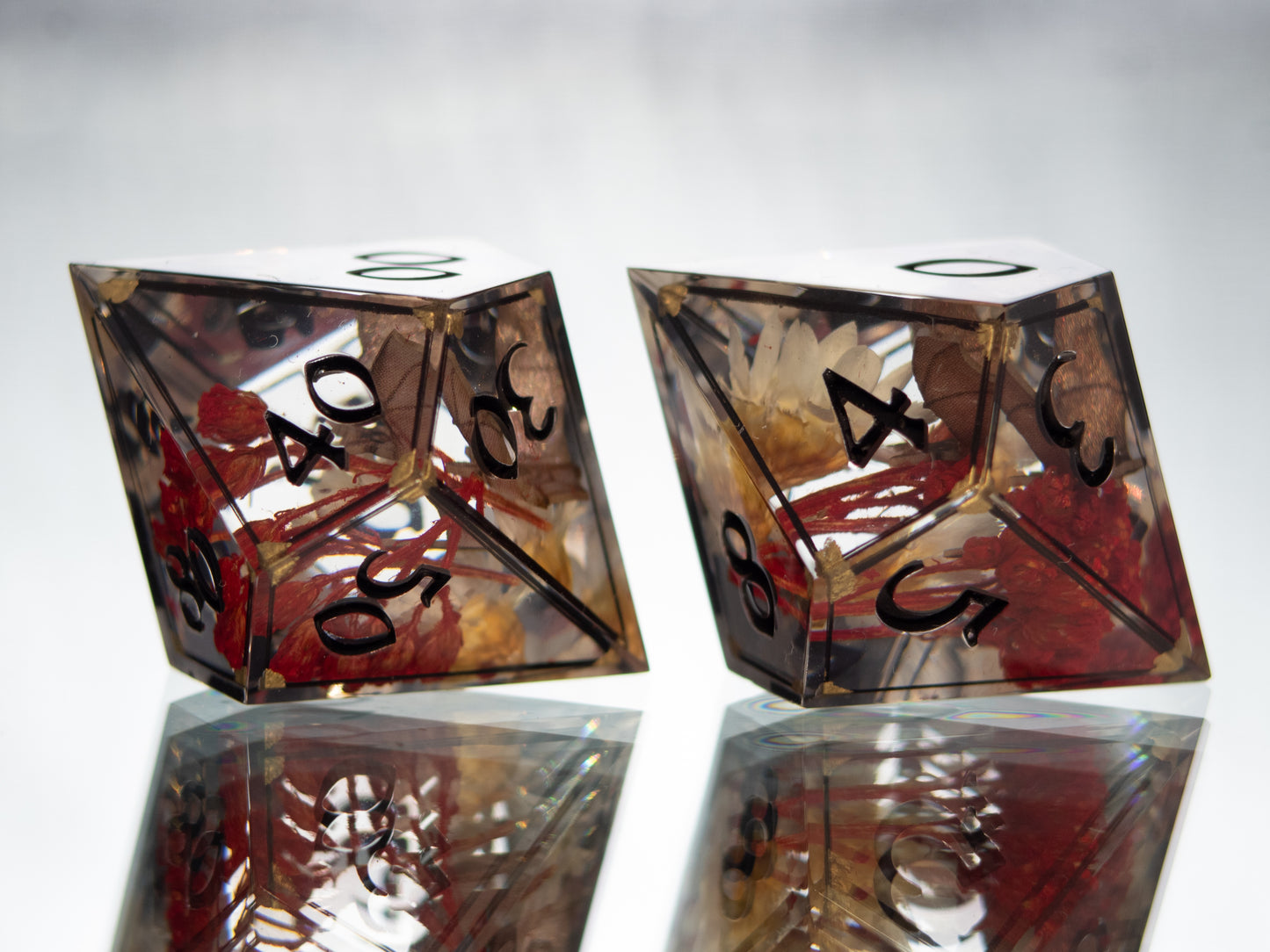 Vampire's Familiar - 7 Piece Handmade Resin Dice