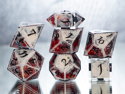 Phantom - 7 Piece Handmade Resin Dice