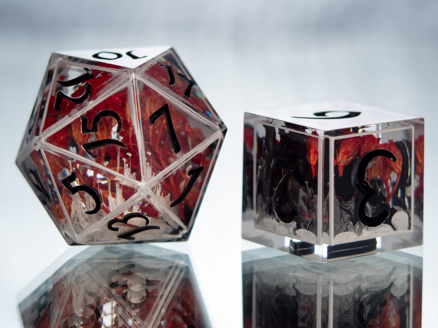 Phantom - 7 Piece Handmade Resin Dice