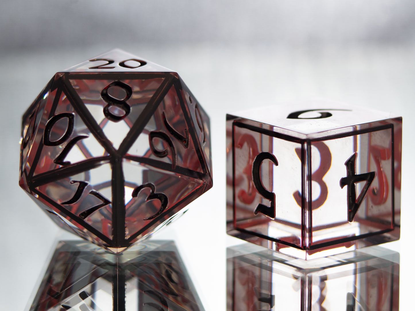 High Fashion - Alt 7 Piece Handmade Resin Dice