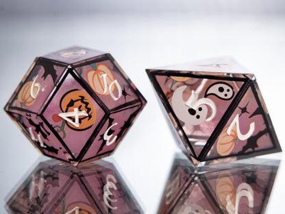 Spooky Cuties - Alt 7 Piece Handmade Resin Dice