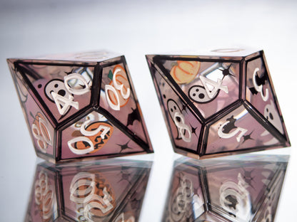 Spooky Cuties - Alt 7 Piece Handmade Resin Dice