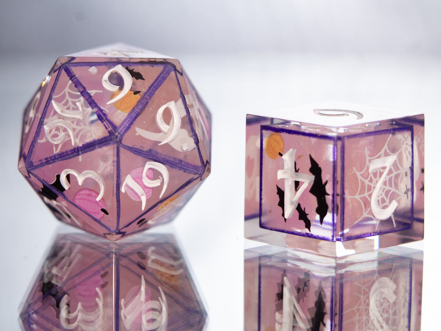 Spooky Ooky - 7 Piece Handmade Resin Dice