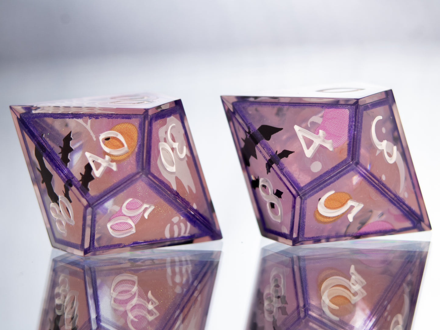 Spooky Ooky - 7 Piece Handmade Resin Dice