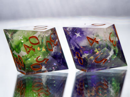 Witching Hour - Alt 7 Piece Handmade Resin Dice