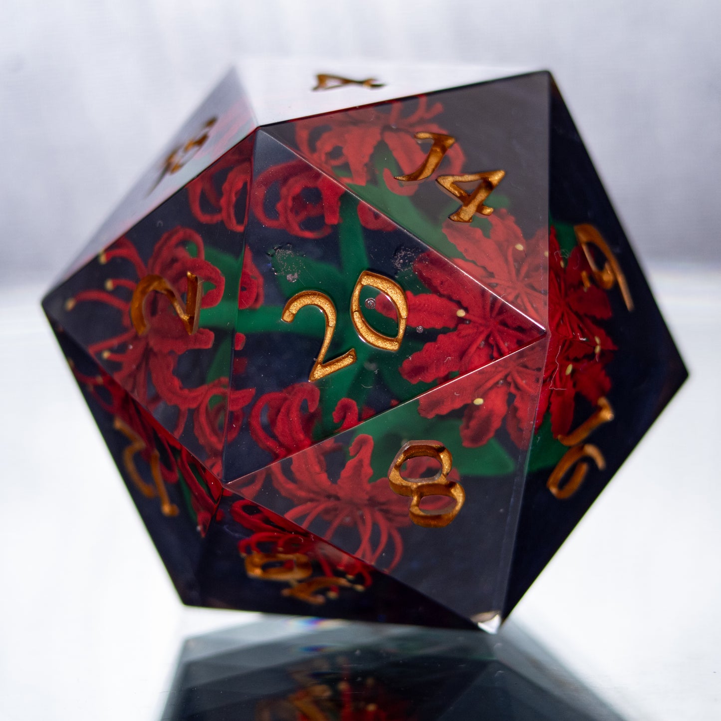 Spider Lily - Handmade Chonk D20