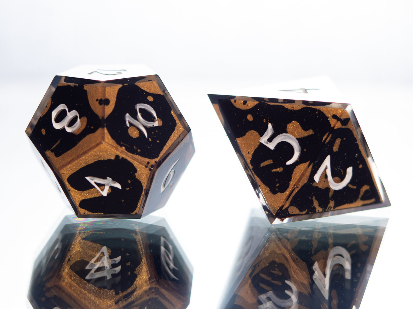 Athenian Pottery - 7 Piece Handmade Resin Dice