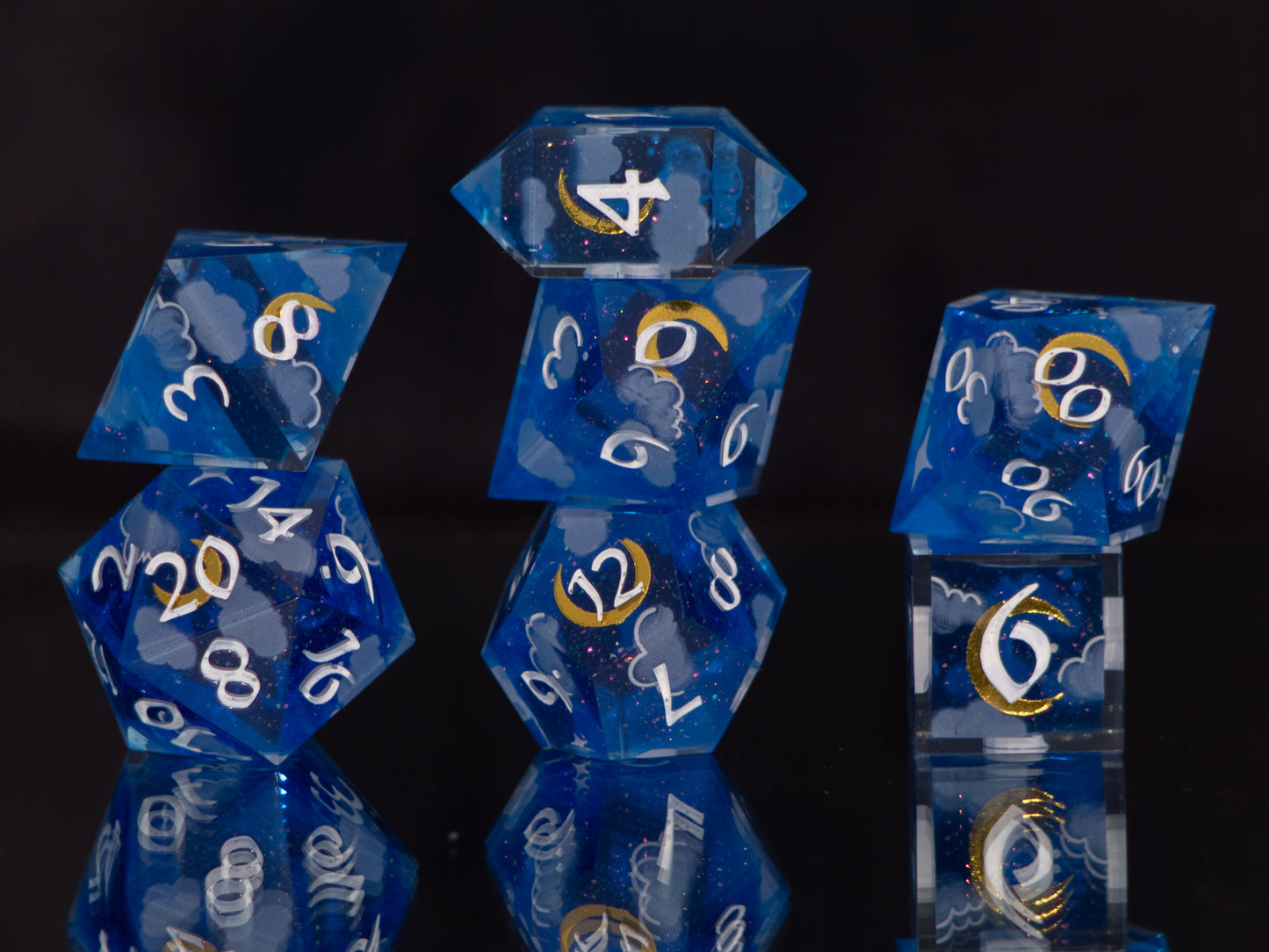 Dreamscape - 7 Piece Handmade Resin Dice