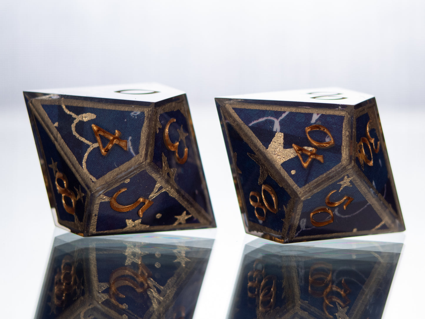 Wizard's Focus - 7 Piece Handmade Resin Dice