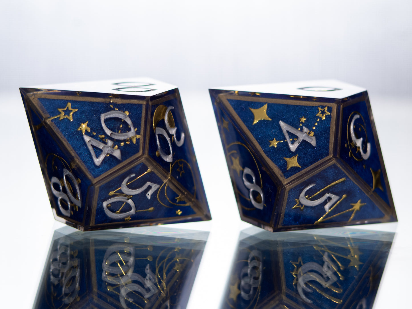 Written in the Stars - Alt 7 Piece Handmade Resin Dice